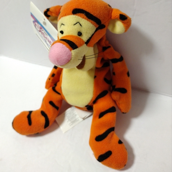 The Disney Store Mini Bean Bag Tigger 9" Plush Stuffed Animal Toy - Picture 4 of 8